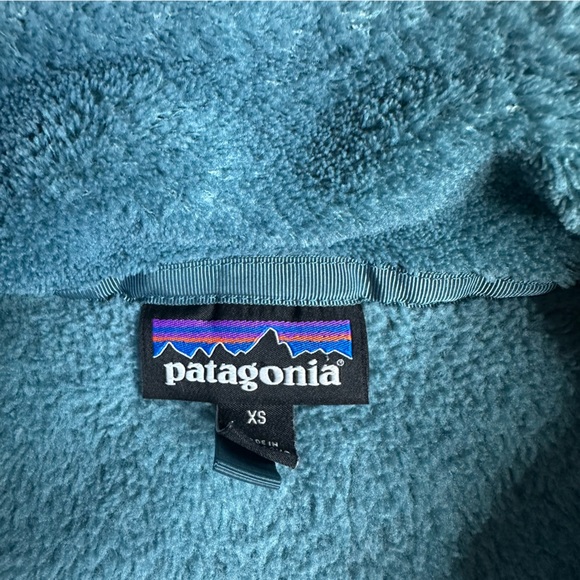 Patagonia Re-Tool Snap-T Polartec Fleece Pullover XS Teal Abalone blue 1/4 warm - Picture 4 of 9